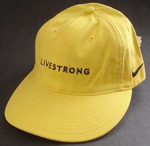   ARMSTRONG FOUNDATION ~ LIVESTRONG Baseball Cap ~YELLOW,Size L  