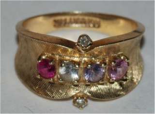 by lost and found antiques beautiful 14kt gold gemstone ring