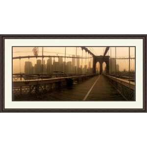  Brooklyn Bridge, New York by Macduff Everton   Framed 