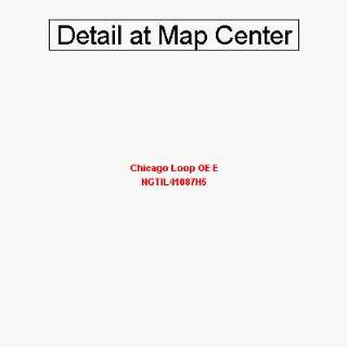  USGS Topographic Quadrangle Map   Chicago Loop OE E 