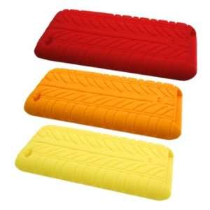 Three Tire Tread Silicone Skins / Cases / Covers for Apple iPod Touch 
