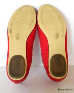 American Living womens Sharilyn flats red fabric shoes 6 M leather 