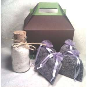   Silence Goats Milk Bath and Bath Sachets Gift Set in Lavender: Beauty