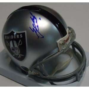 Sebastian Janikowski Signed Mini Helmet   * * COA B   Autographed NFL 
