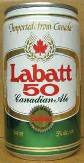 LABATT 50 CANADIAN ALE 341ml Beer Can Toronto CANADA 5%  