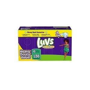  Luvs Ultra Leakguard Diapers, Size 6 (35+ Lbs.), 136 Ct 