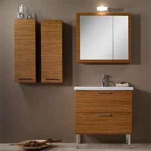   Set L15 Glossy White Iotti Luna Bathroom Vanity: Home Improvement