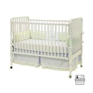  Jenny Lind 3 in 1 Convertible Crib   Snowflake White Baby