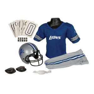  Detroit Lions NFL Youth Helmet and Uniform Set by Franklin 