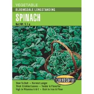    Spinach Bloomsdale Longstanding Seeds Patio, Lawn & Garden
