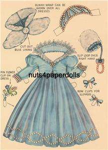 Vintage Cinderella PAPER DOLLS LASR REPRO FREE S&H~W  
