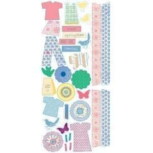  Clothesline Shapes Clear Stickers by Little Yellow Bicycle 