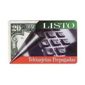  Collectible Phone Card $20. Listo Currency And Telephone 