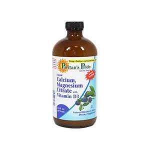   Calcium Magnesium with Vitamin D3 Blueberry 16 oz Liquid Health