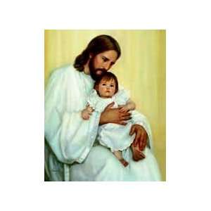  David Lindsley   Jesus with Baby   Safely in His Arms 