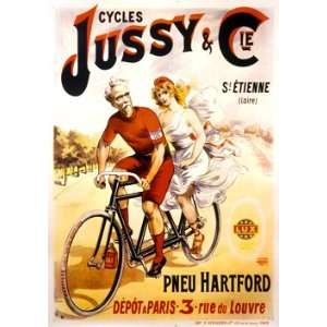  Cycles Jussy & Cie Giclee Bicycle Poster 
