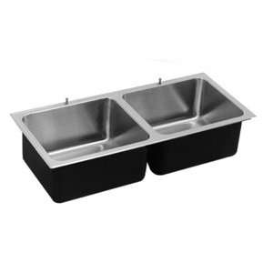Just Deep Double Bowl Stylist Topmount Stainless Steel Sink, DX 1937 A 