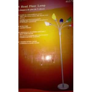  5 Head Floor Lamp   Multi colored