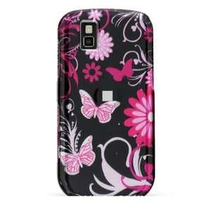  PINK BUTTERFLY Hard Plastic Cover Case for LG Shine 2 