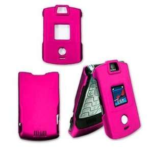   Hot Pink Rubber Feel Protective Case Faceplate Cover: Office Products