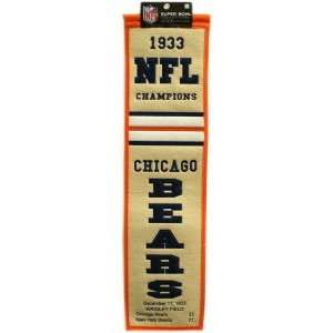    Chicago Bears 1933 Wool Leatherhead Banner