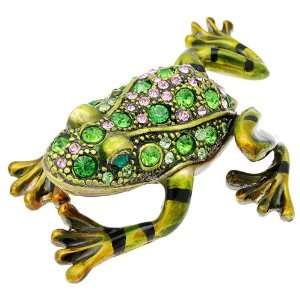  Green Frog Jeweled Keepsake Cremation Urn