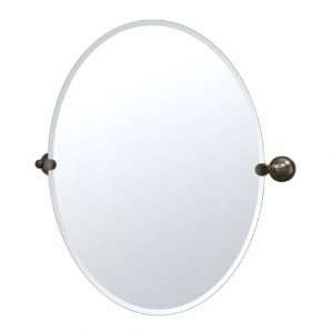  Tiara Large Oval Bathroom Mirror   Oil Rubbed Bronze: Home 