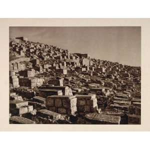  1926 Jewish Graves Cemetary Kidron Valley Jerusalem 