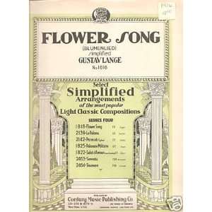 Sheet MusicGustav Lange Flower Song 113 