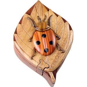  Lady Bug   Secret Wooden Puzzle Box: Toys & Games