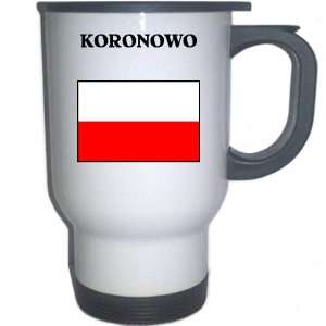  Poland   KORONOWO White Stainless Steel Mug Everything 