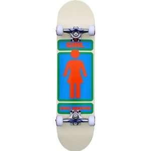  Girl Koston Woodies Complete Skateboard (Cream, 7.5 Inch 