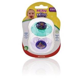 Nuby Brites Butterfly Shield Pacifier, 0 6 Months Explore 