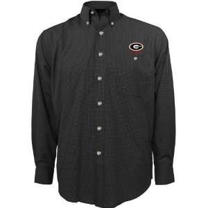   Bulldogs Black Matrix Long Sleeve Dress Shirt
