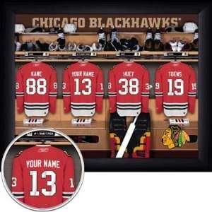  Chicago Blackhawks Personalized Locker Room Print Sports 
