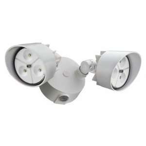  Dusk to Dawn Two Head LED Floodlight in White: Home 