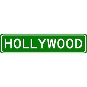  HOLLYWOOD City Limit Sign   High Quality Aluminum Sports 