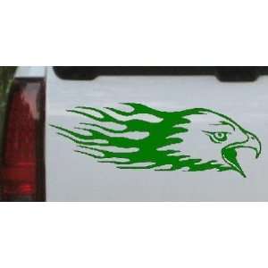   Flaming Eagle Head Car Window Wall Laptop Decal Sticker: Automotive
