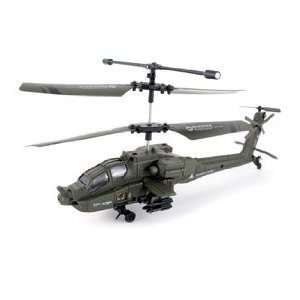  U803 Mini 3 Channel Military Apache Indoor RC Helicopter 