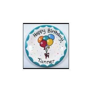   Personalized 7.5 HAPPY BIRTHDAY! Party Balloon Plate: Toys & Games