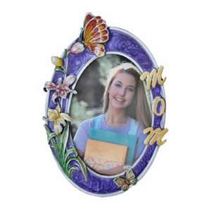  3.5 x 5 Mom, Oval Pewter Picture Frame