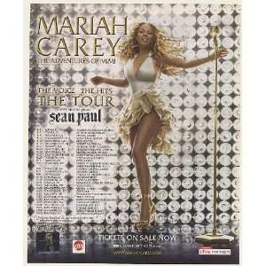 2006 Mariah Carey The Adventures of Mimi Tour Print Ad (Music 