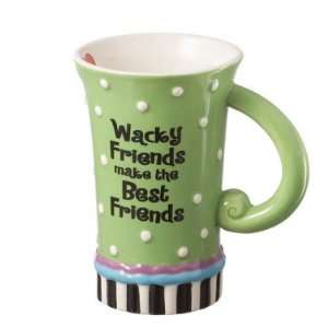  Suzy Toronto Wacky Friends Green Latte Mug Kitchen 