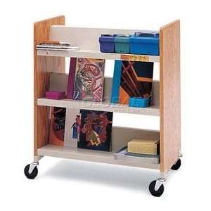  Bretford Double Sided Wood Frame Book Cart: Office 