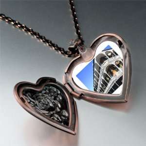  Pugster Travel New Orleans Photo Heart Rose Pendant Gifts 