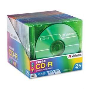  Verbatim 94611   CD R Discs, 700MB/80min, 52x, Slim Jewel 