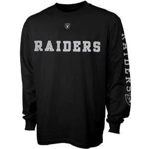 Oakland Raiders Black Team Ambition Long Sleeve T shirt:  