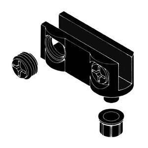  CRL Titus Black Stereo Cabinet Open Back Hinge by CR 