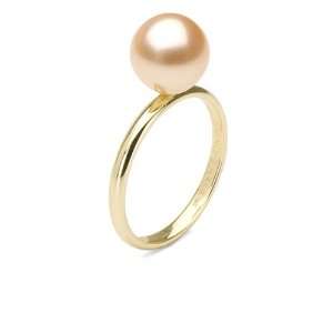   Freshwater Pearl Solitaire Ring 9.0 10.0mm 14K Gold   White Gold 6.5