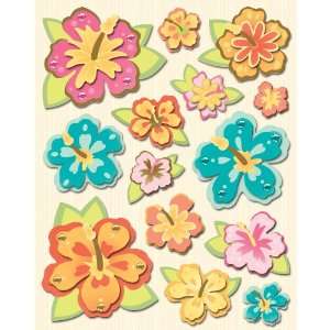  K&Company Summer Flower Grand Adhesions Stickers: Arts 